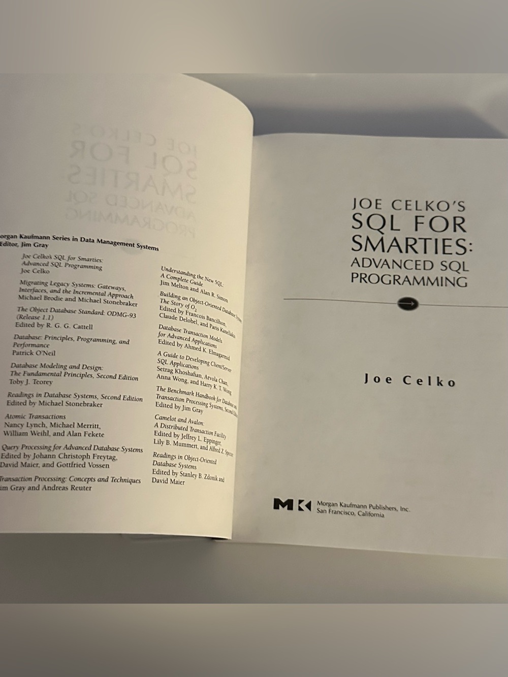 Joe Celkos SQL for Smarties Advanced SQL Programming 1995 - Picture 5 of 5